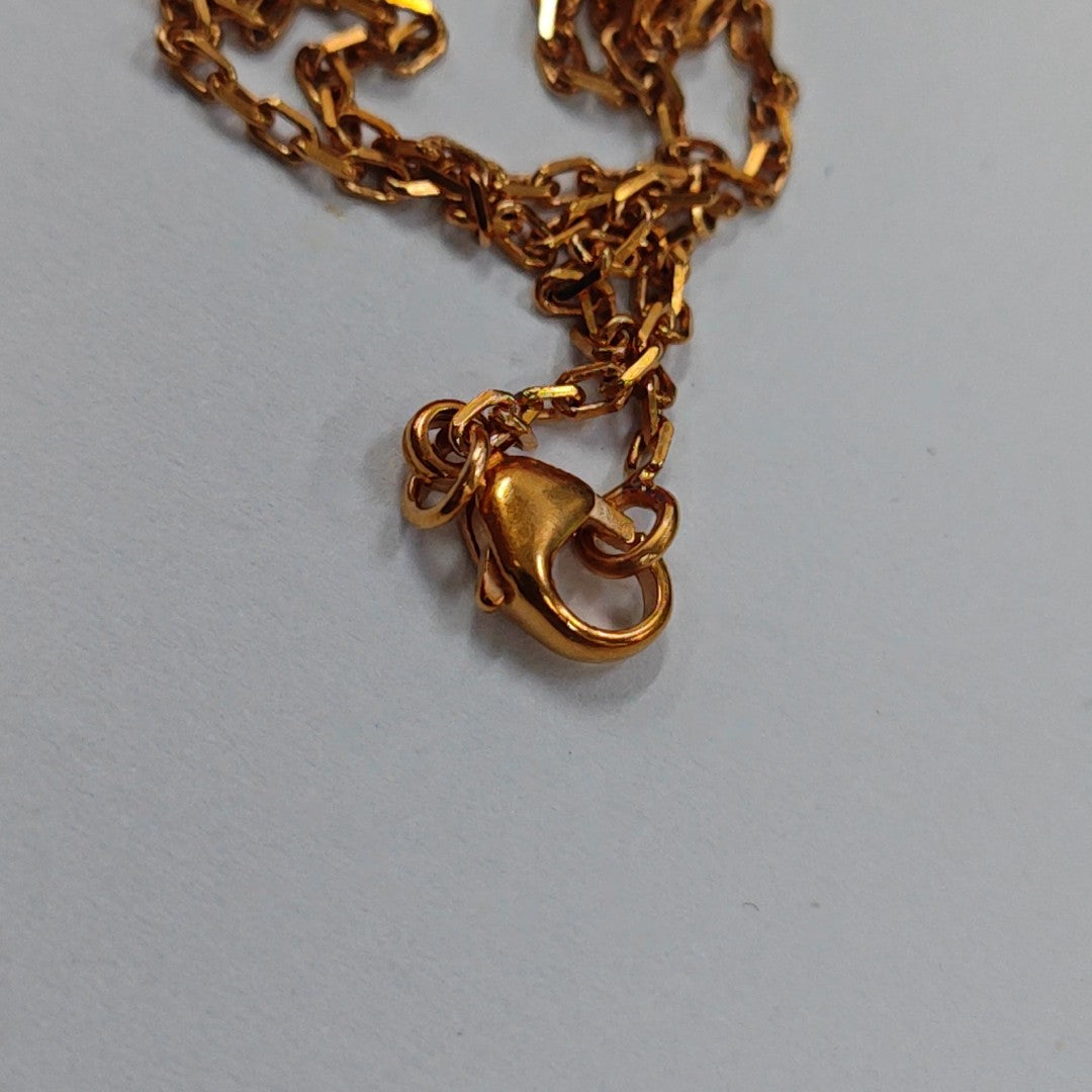 Pop H Metal Gold Necklace