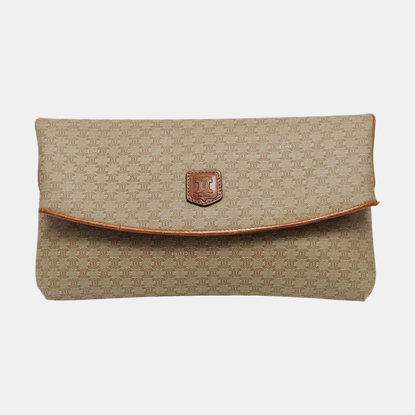 MACADAM CLUTCHES Coated Canvas Beige
