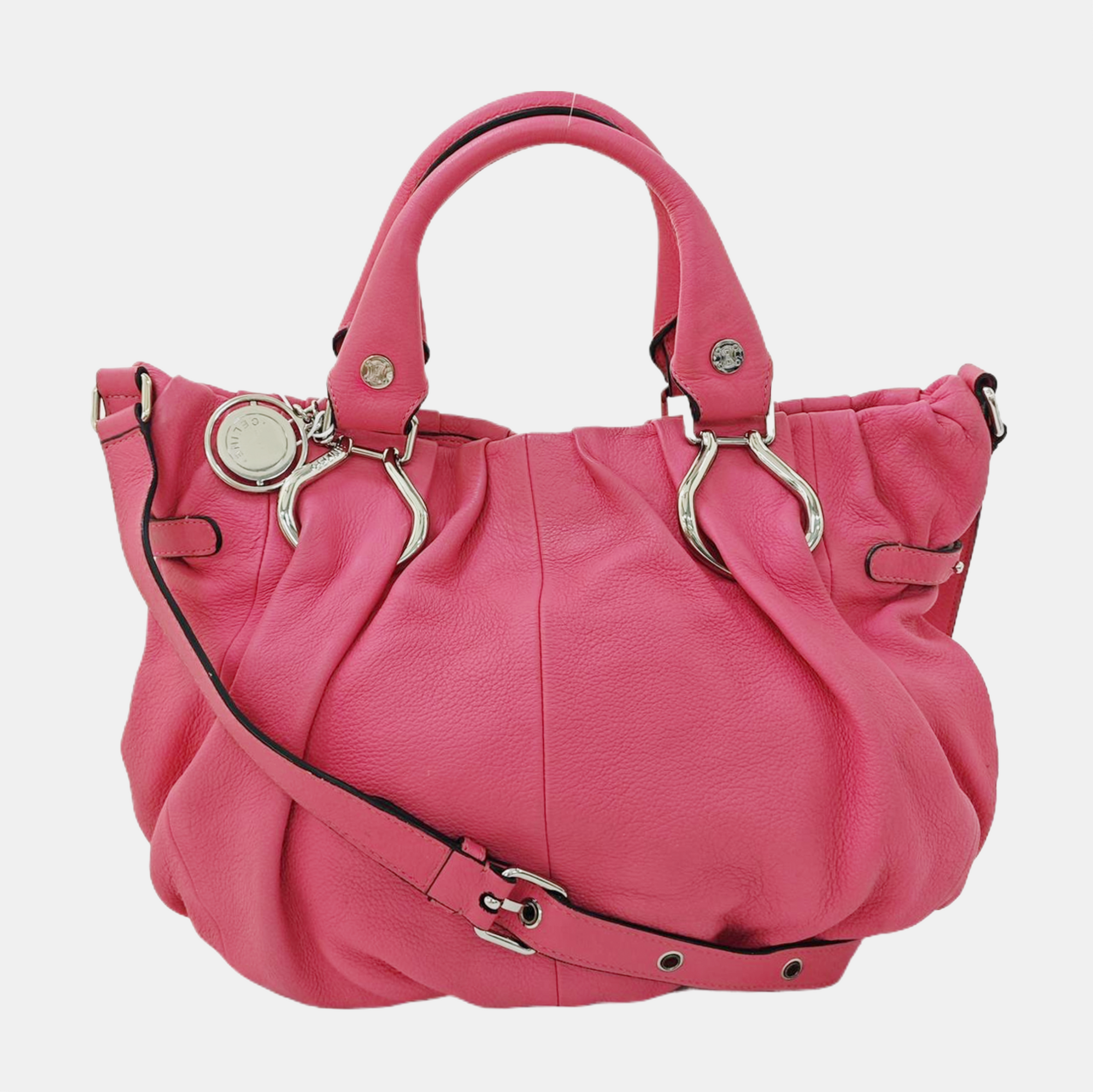 Calfskin Shoulder Bag Pink