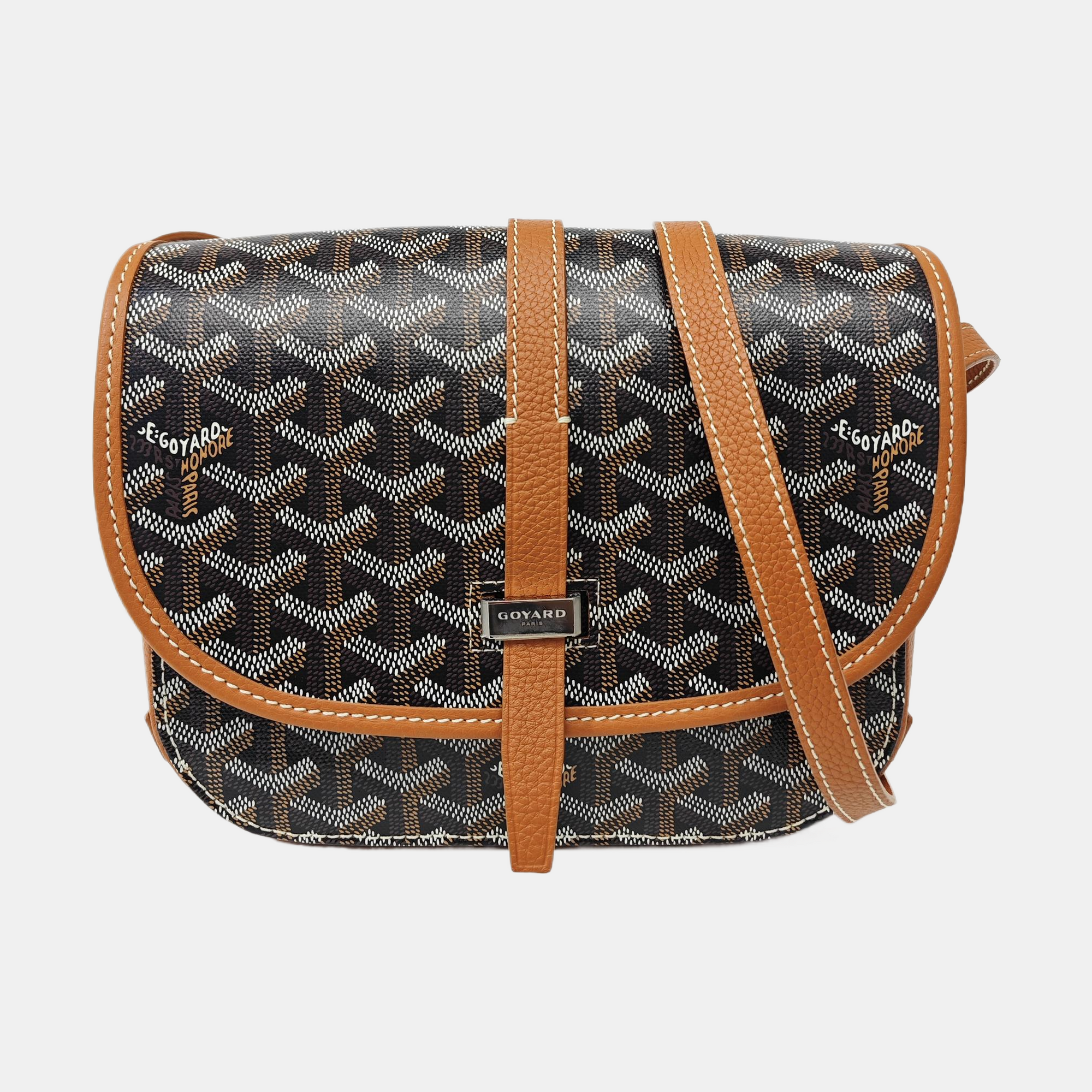 Belvedere Coated Canvas Brown
