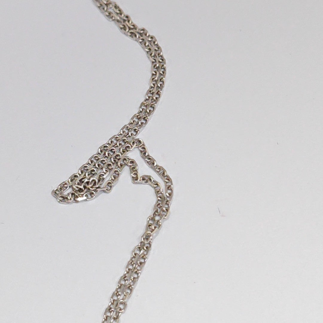 18k White Gold Silver Necklace