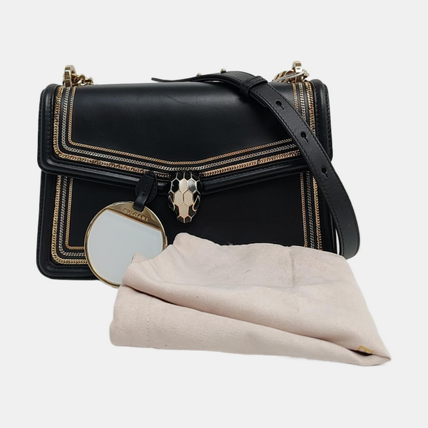 SERPENTI FOREVER Small Calfskin Black