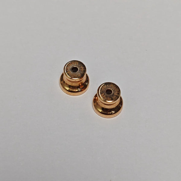 Pop H Metal Rose Gold Stud Earrings