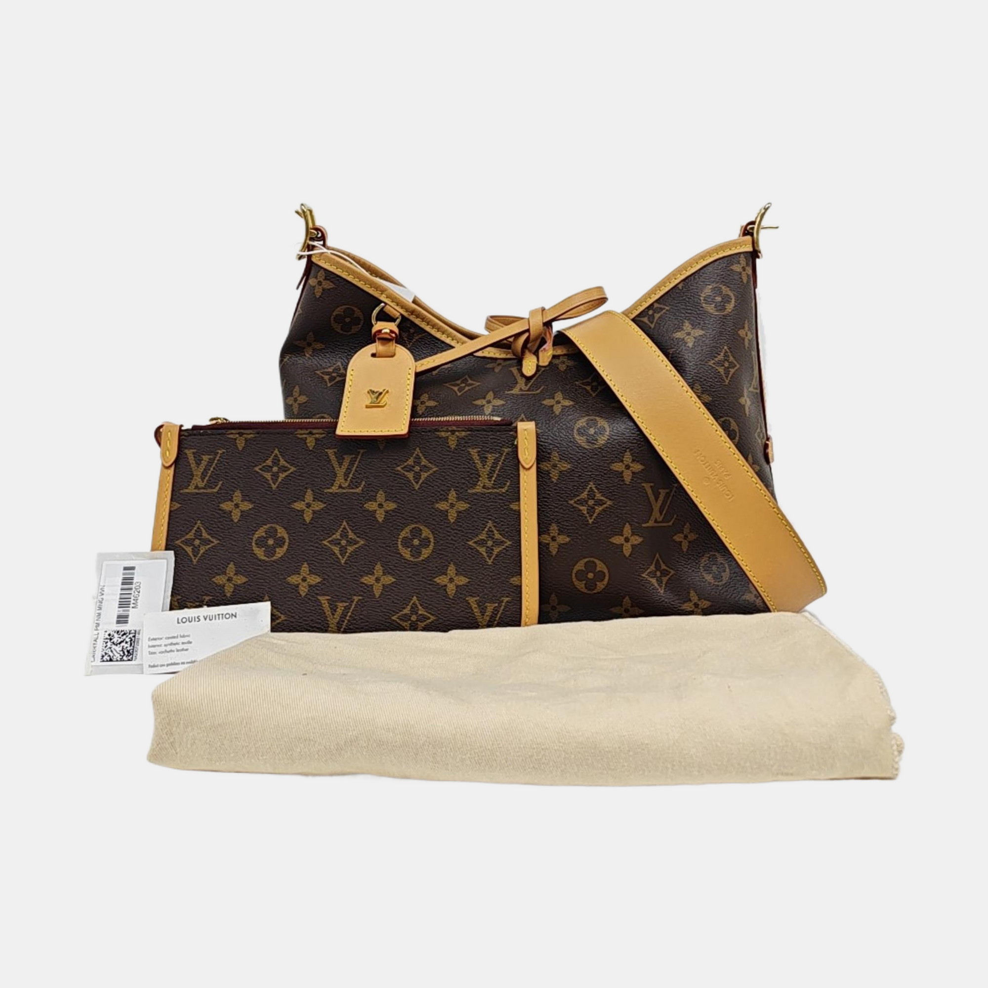 CARRYALL PM Monogram Coated Canvas Brown
