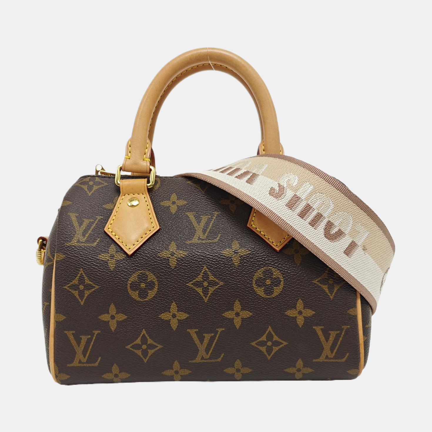 SPEEDY 20 Monogram Coated Canvas Brown