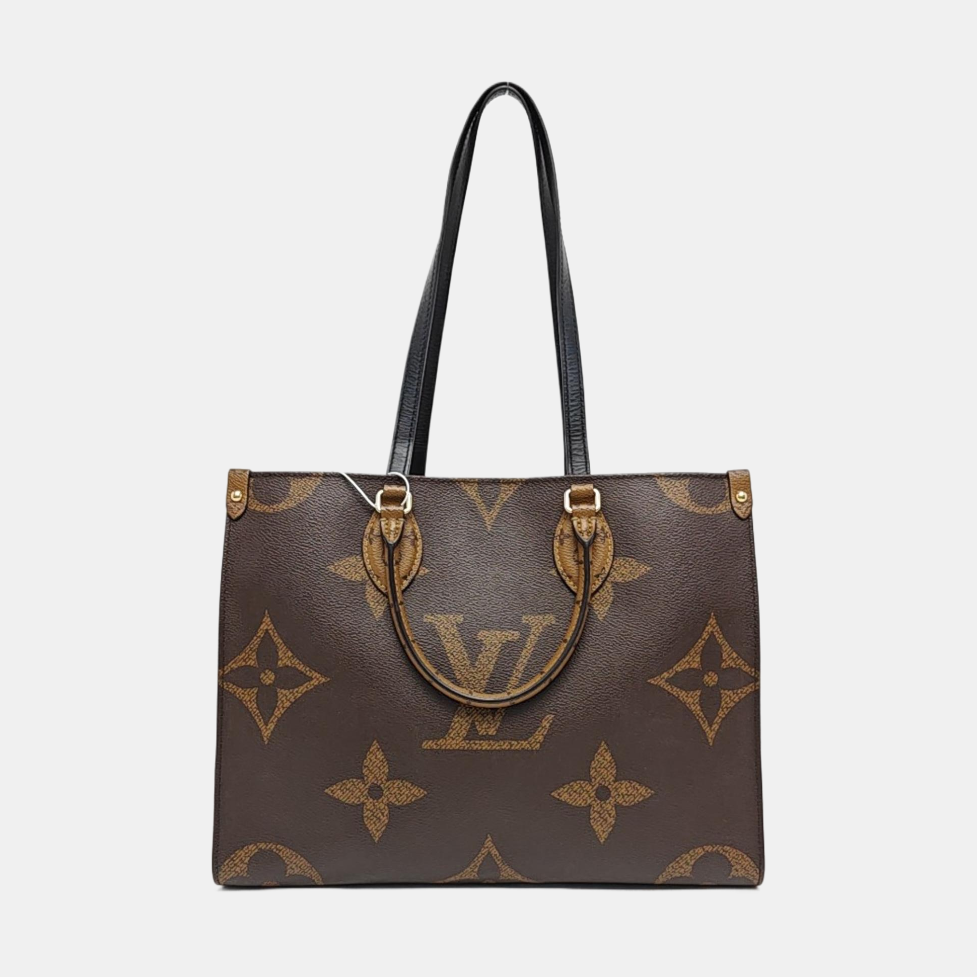 ONTHEGO MM Monogram Coated Canvas Brown
