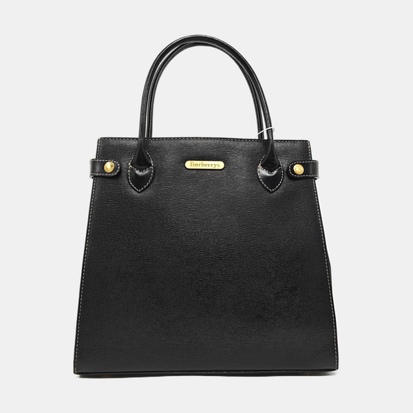 Calfskin Tote Bag Small Black