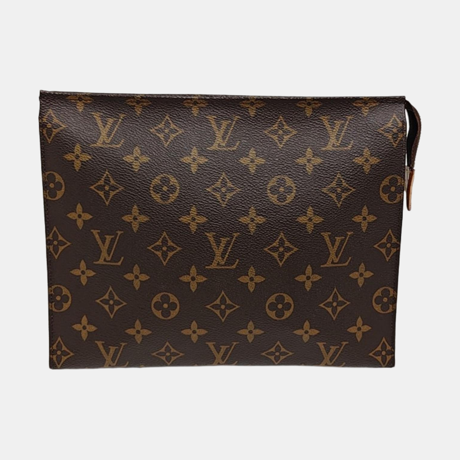 TOILET POCKET 26 Monogram Coated Canvas Brown
