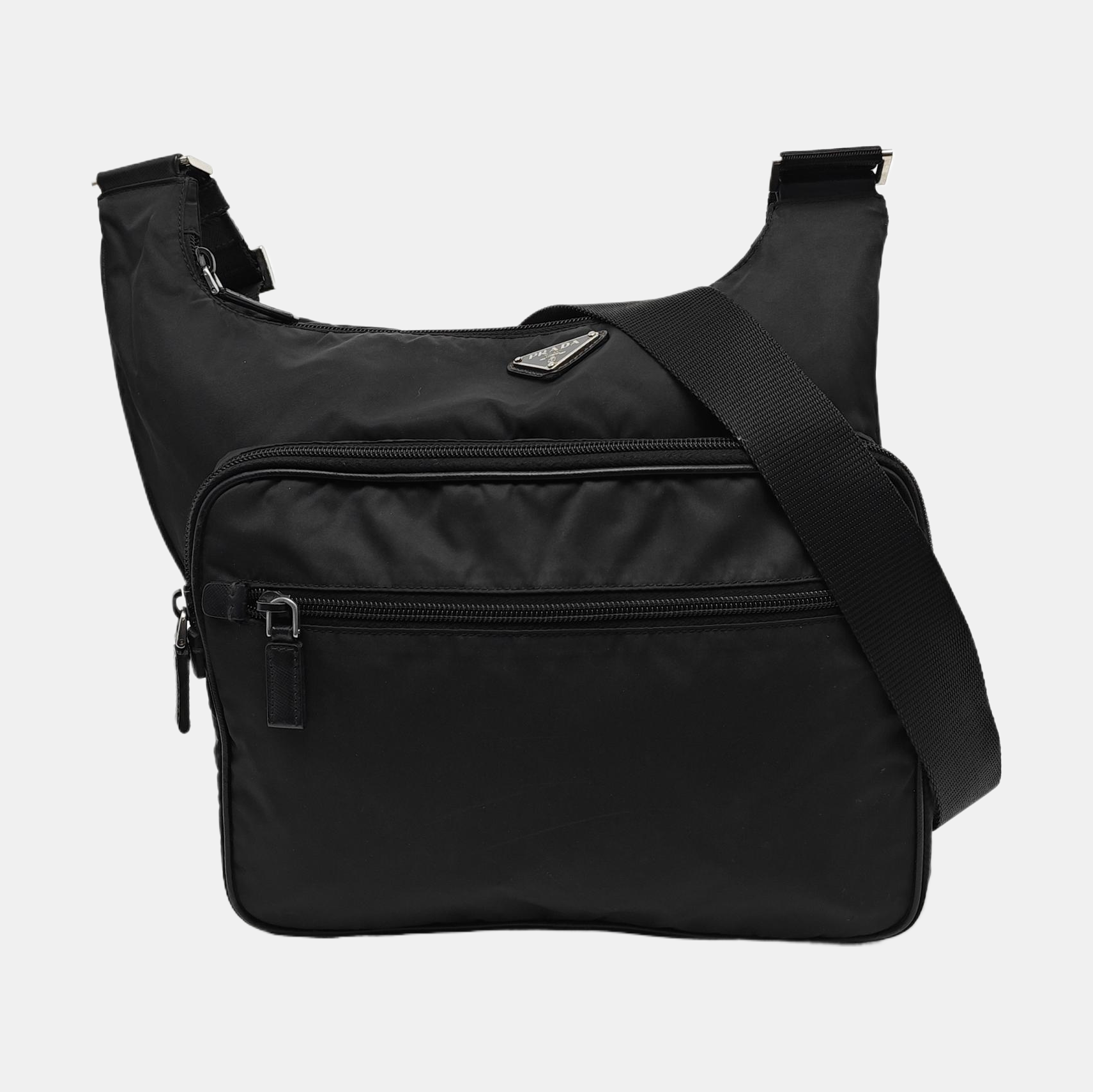 Nylon Shoulder Bag Black