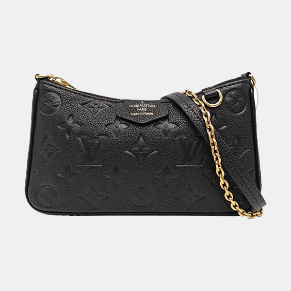 EASY POUCH ON STRAP Monogram Calfskin Black