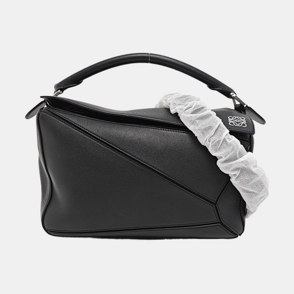 Puzzle Medium Calfskin Black