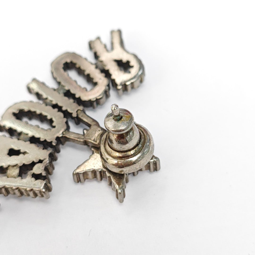 J'adior Metal Silver Stud Earrings