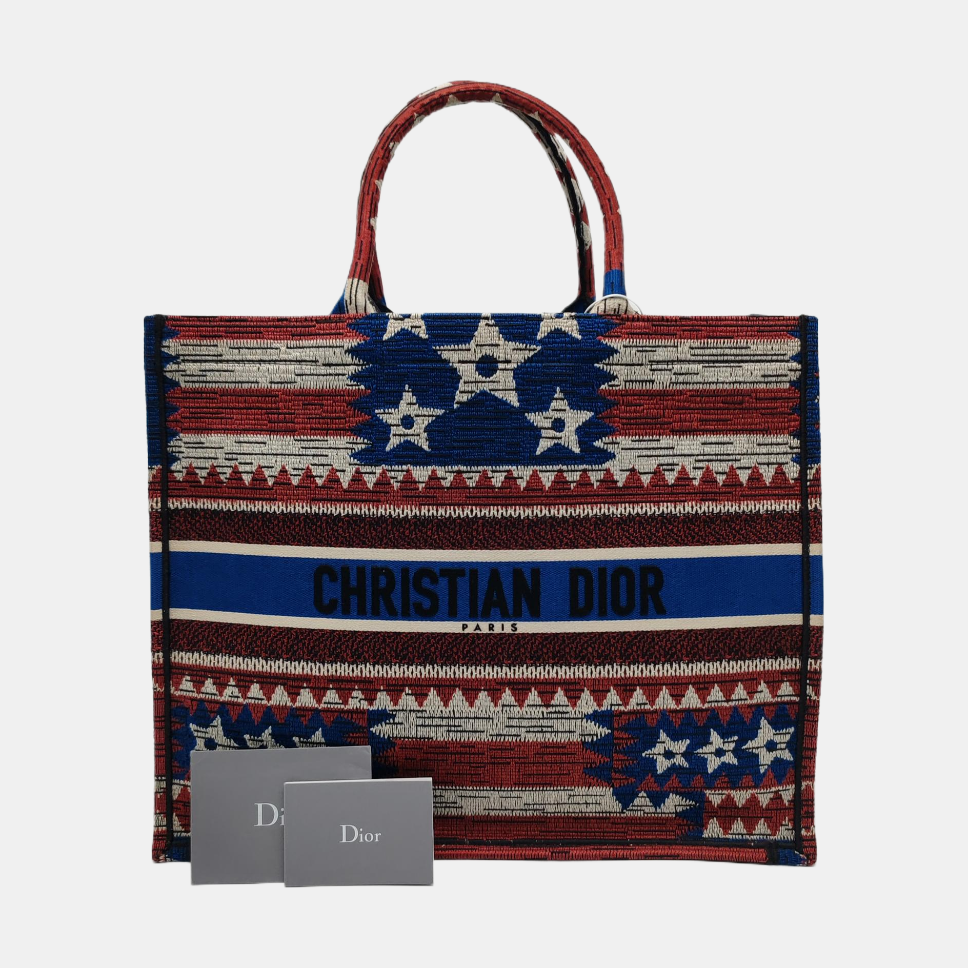 Authenticated pre-owned  Book Tote Large Canvas Multicolor - Tote Bag at Looply