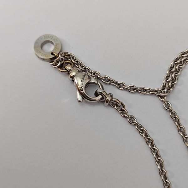 B.ZERO1 18k White Gold Silver Necklace