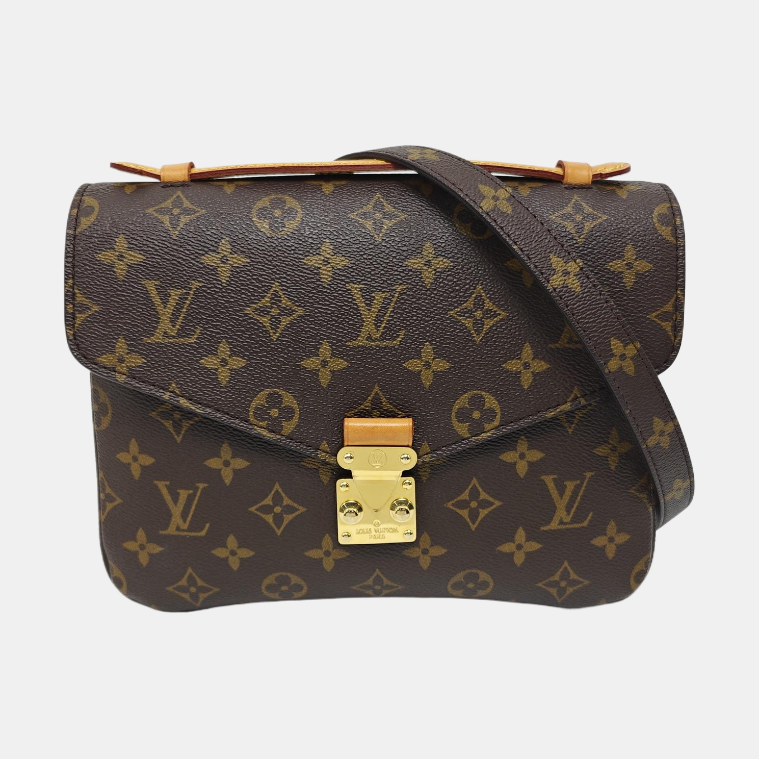 MÉTIS MM Monogram Coated Canvas Brown