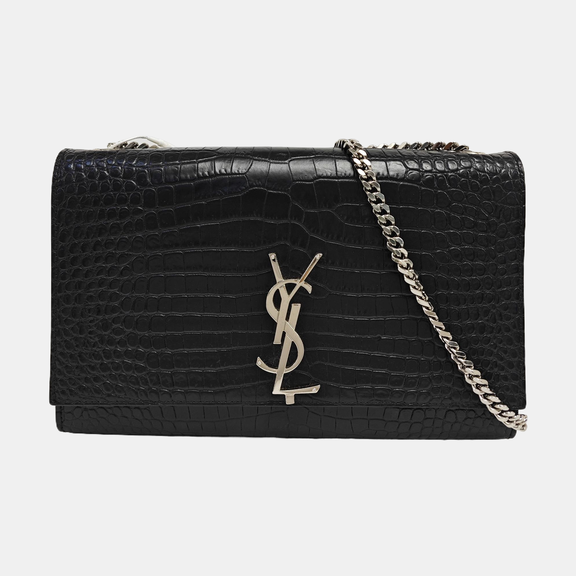 Calfskin Shoulder Bag Black