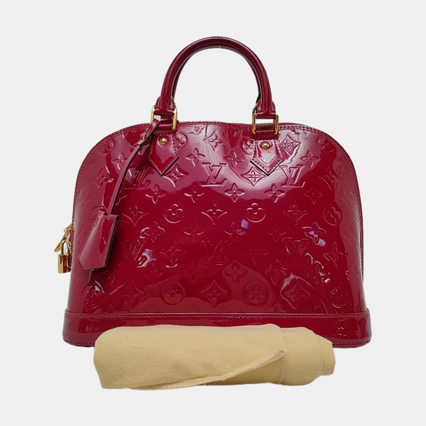 Authenticated pre-owned  ALMA PM Patent Leather Red - Top Handle Bag at Looply