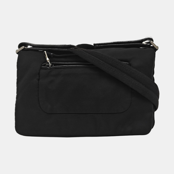 Nylon Shoulder Bag Black