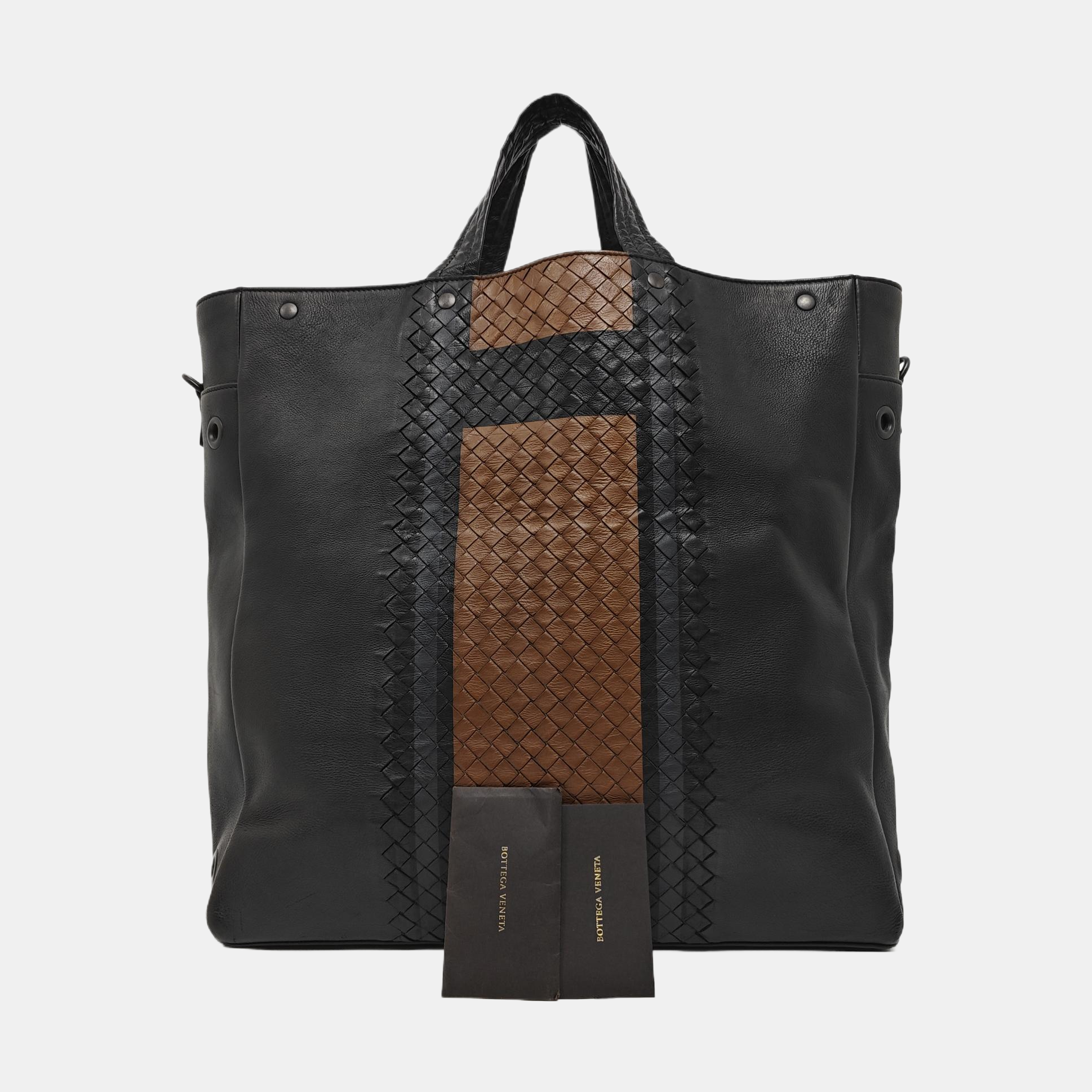 Calfskin Top Handle Bag Black