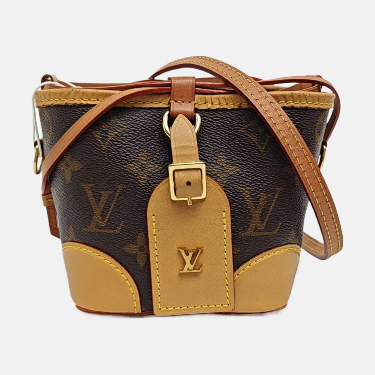NOÉ Mini Monogram Coated Canvas Brown