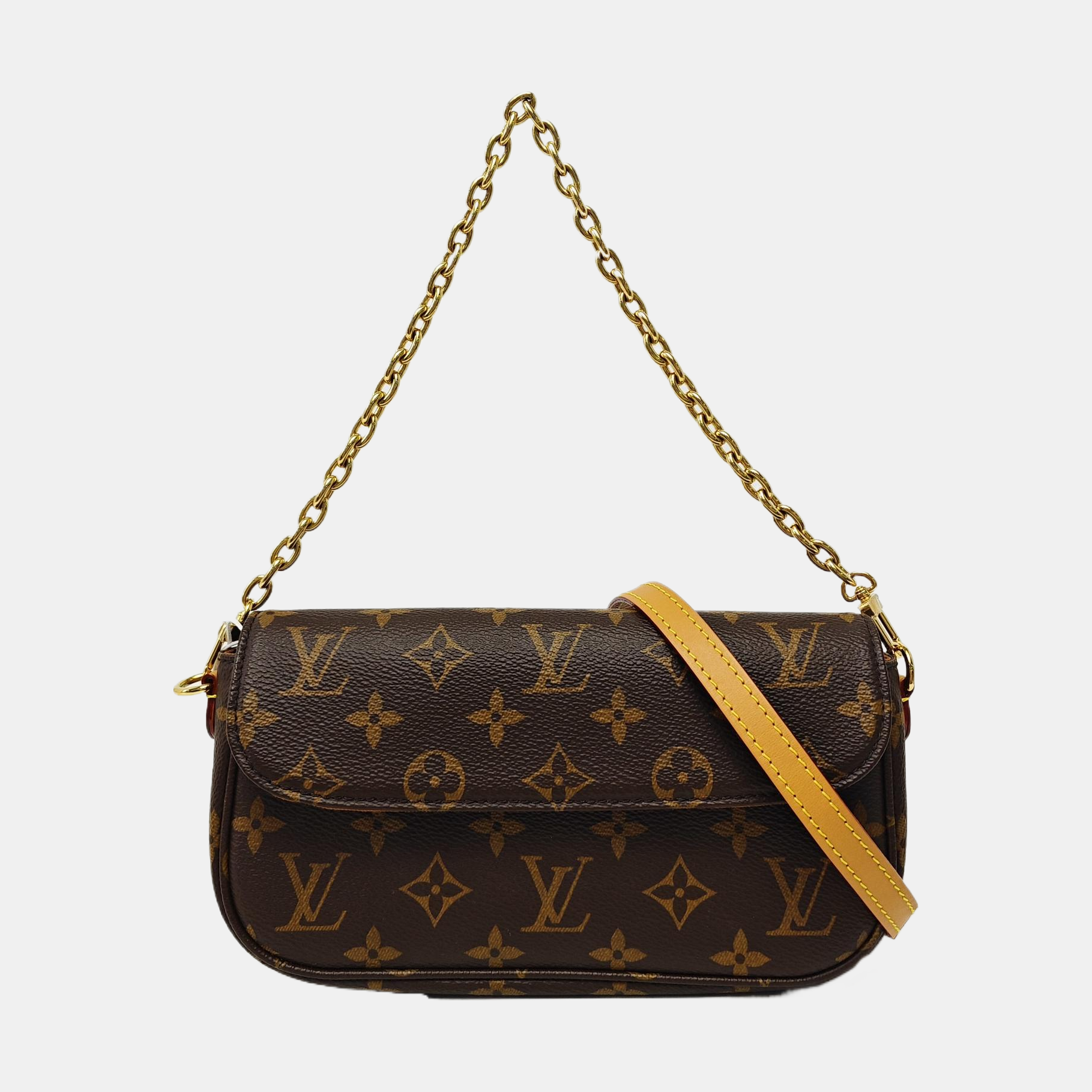 IVY Monogram Coated Canvas Brown