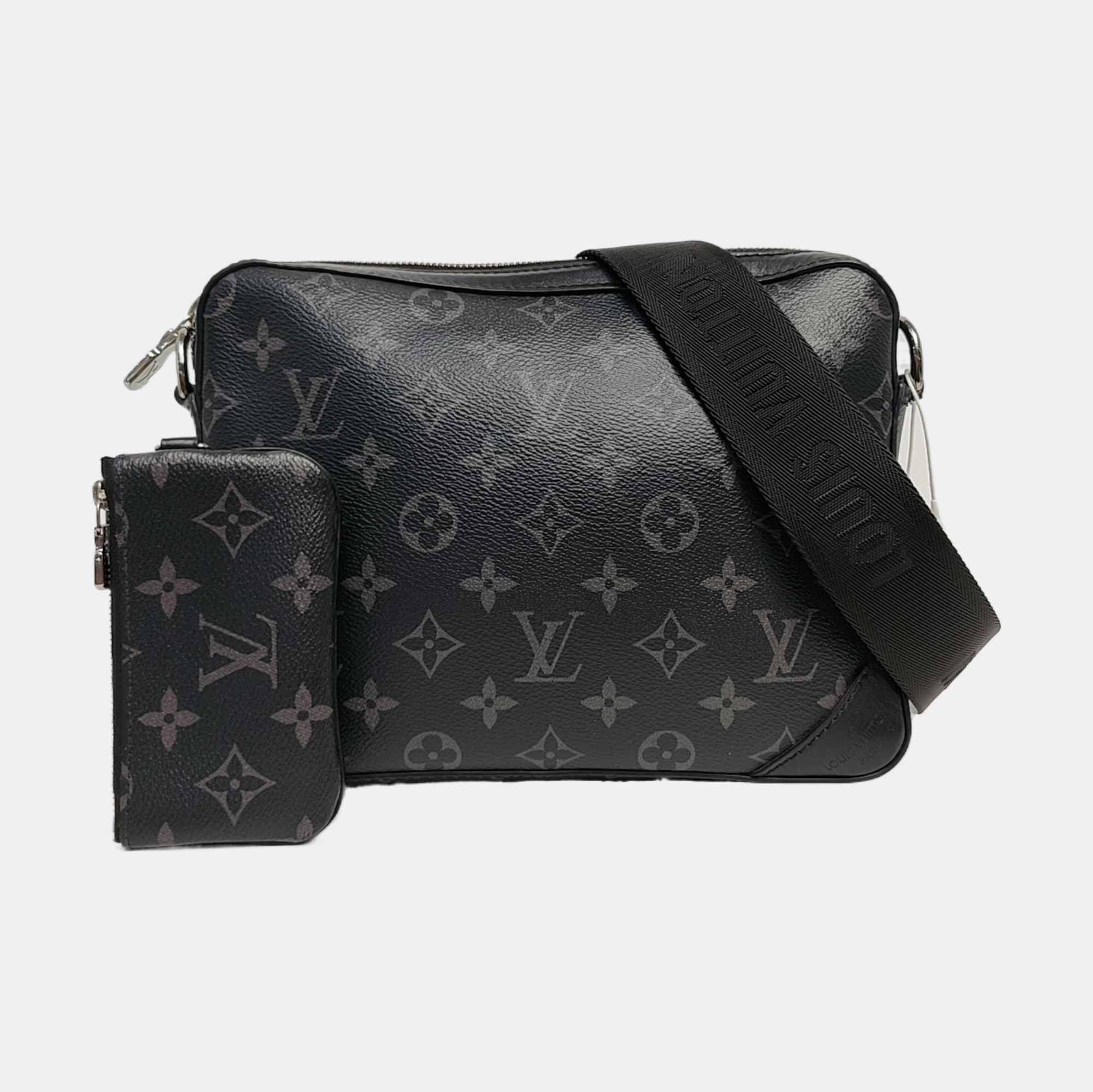 TRIO Monogram Coated Canvas Gray