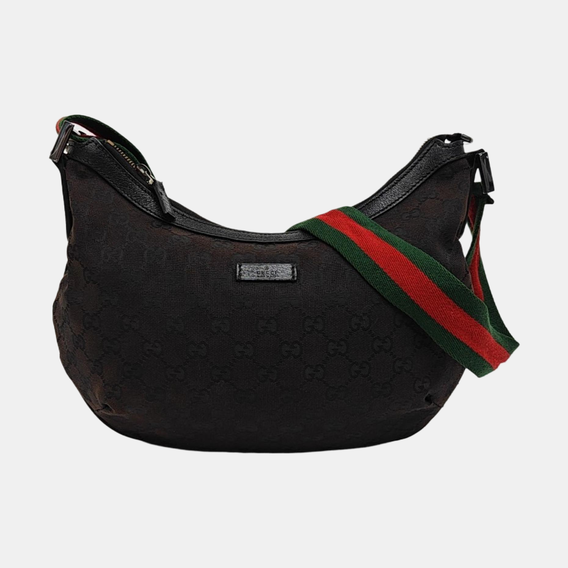 Monogram Canvas Shoulder Bag Black
