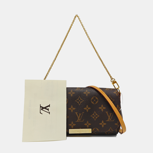 FAVORITE PM Monogram Coated Canvas Brown