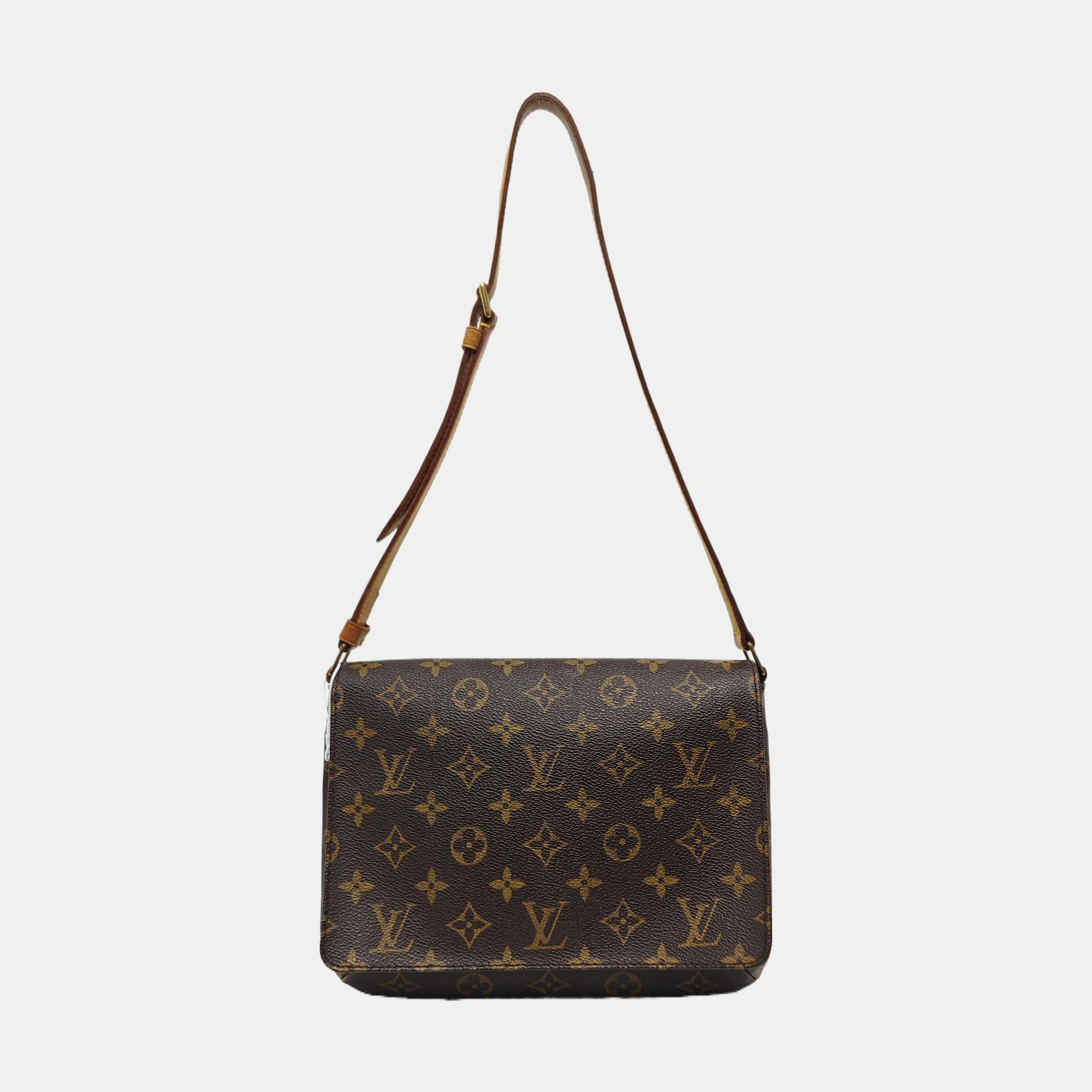 MUSETTE TANGO Monogram Coated Canvas Brown