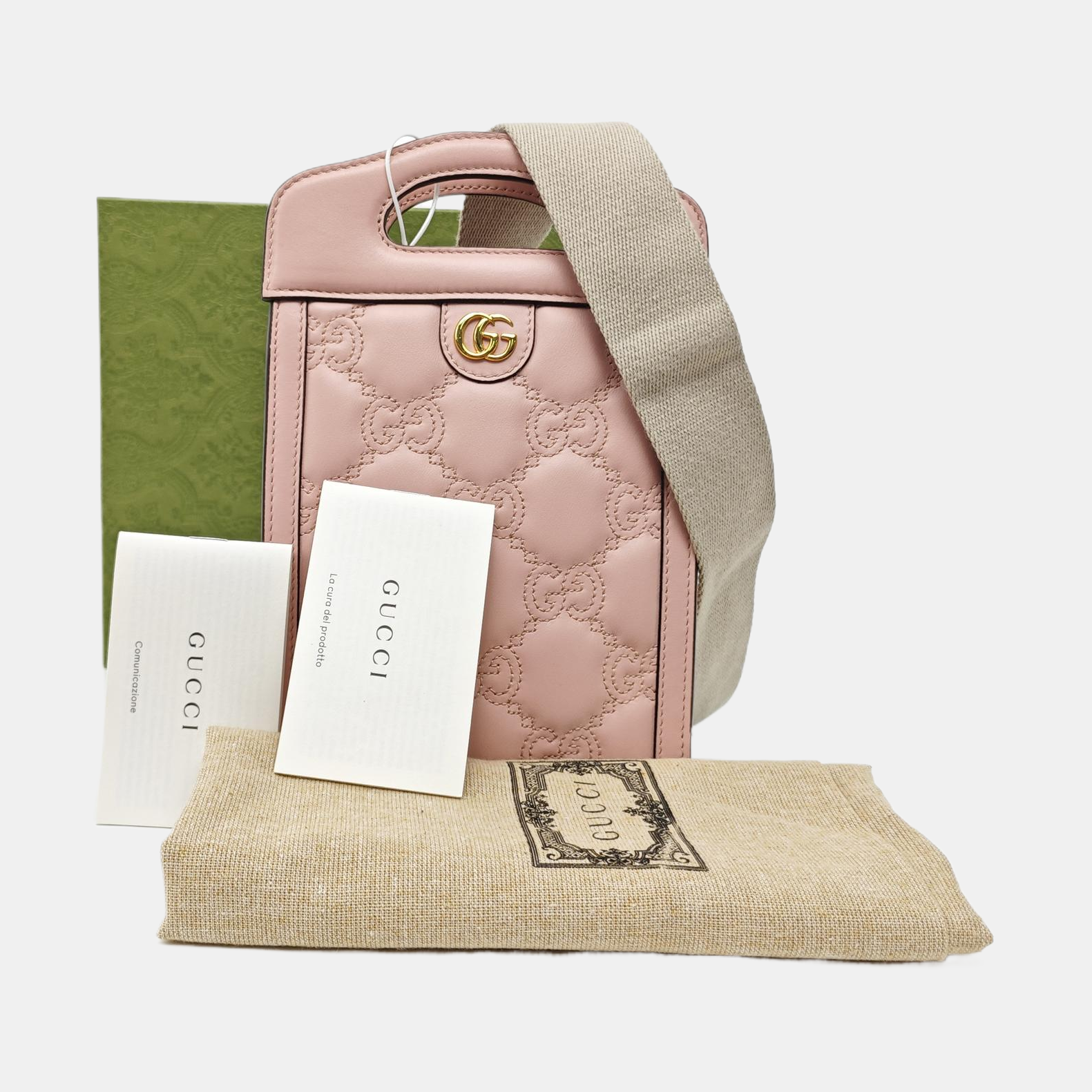 Quilted Calfskin Shoulder Bag Pink