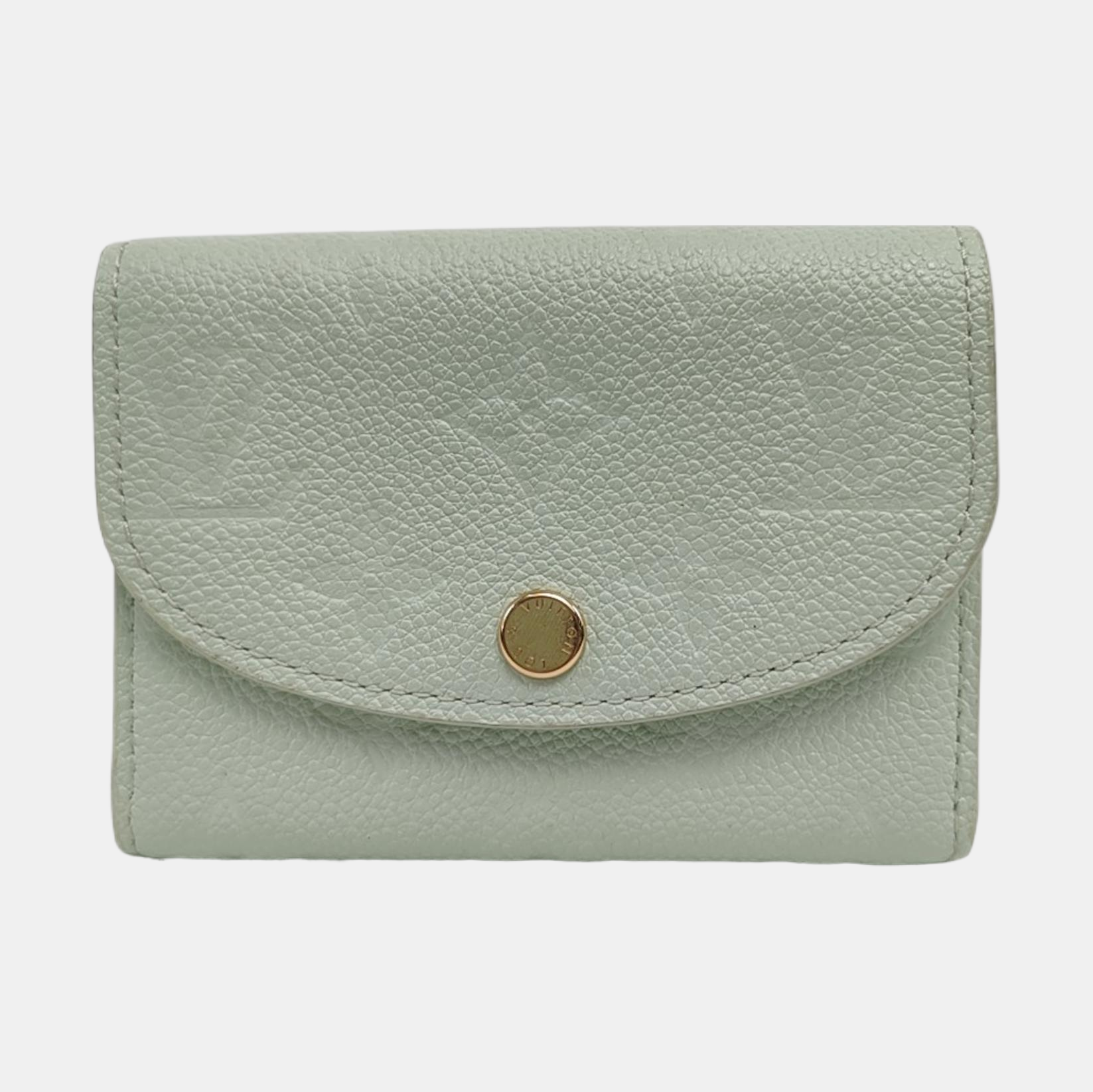 ROSALIE Monogram Calfskin Green Wallet