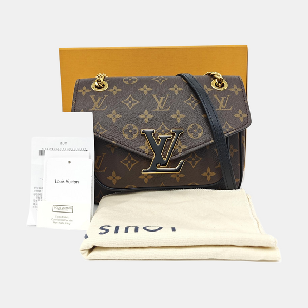 PASSY Monogram Coated Canvas Brown
