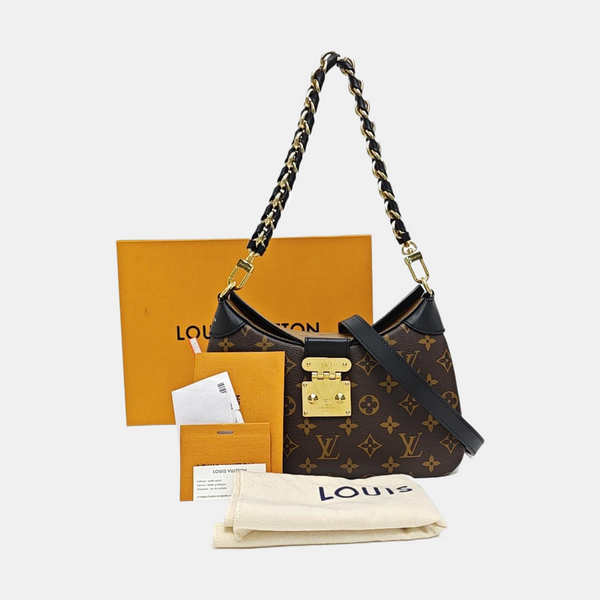 TWINNY Monogram Coated Canvas Brown
