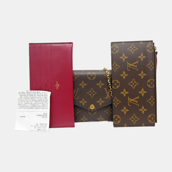 FÉLICIE Monogram Coated Canvas Brown