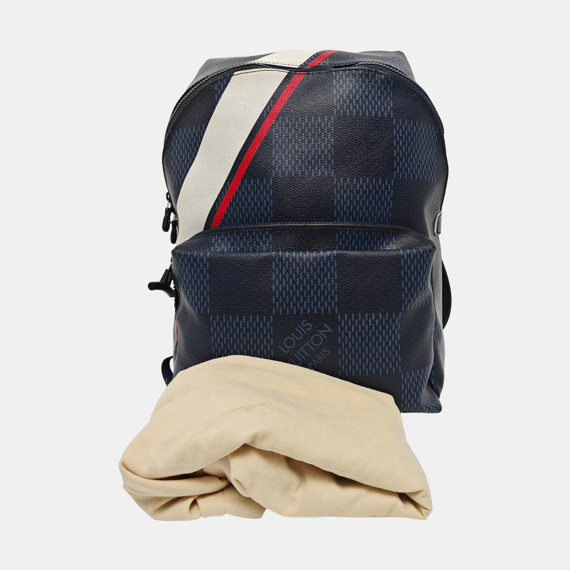 APOLLO Damier Coated Canvas Blue