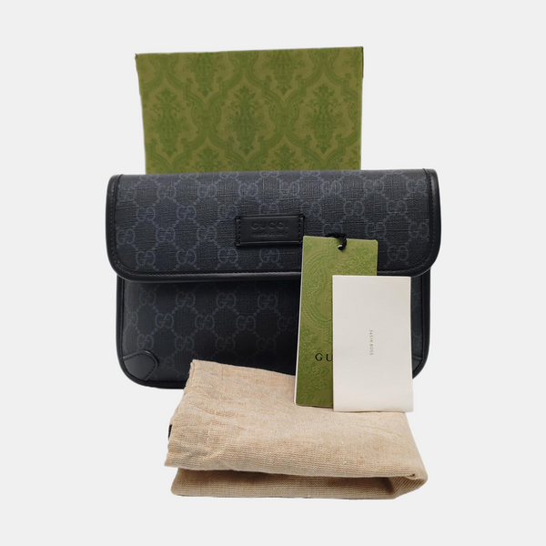 Neo Vintage Monogram Coated Canvas Black