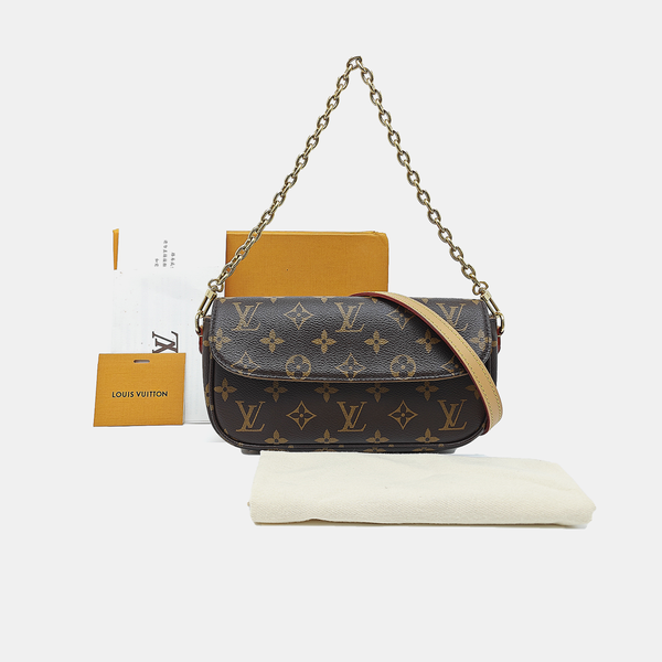 IVY Monogram Coated Canvas Brown