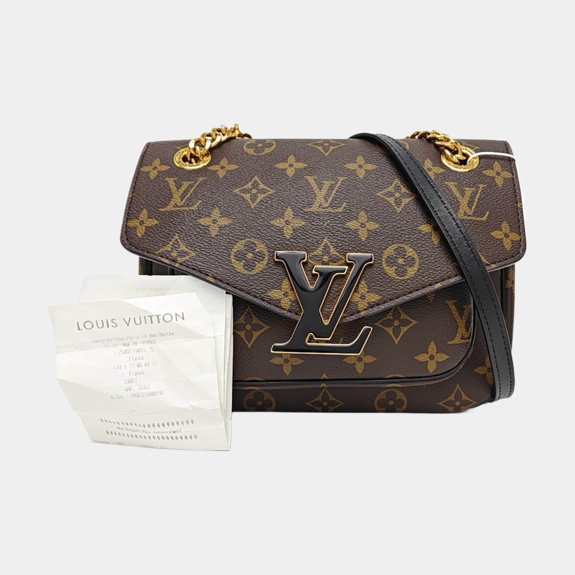 PASSY Monogram Coated Canvas Brown
