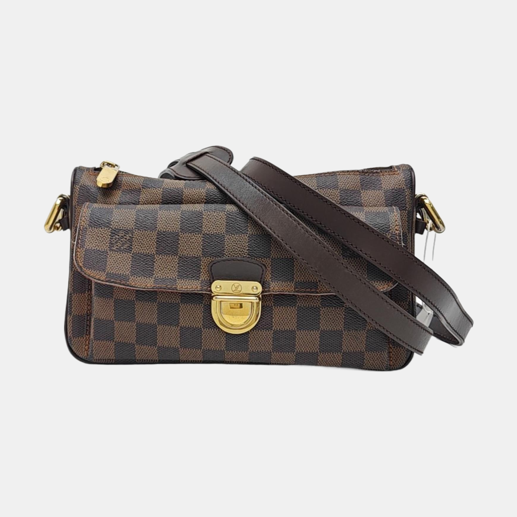 RAVELLO GM Damier Ebene Coated Canvas Brown
