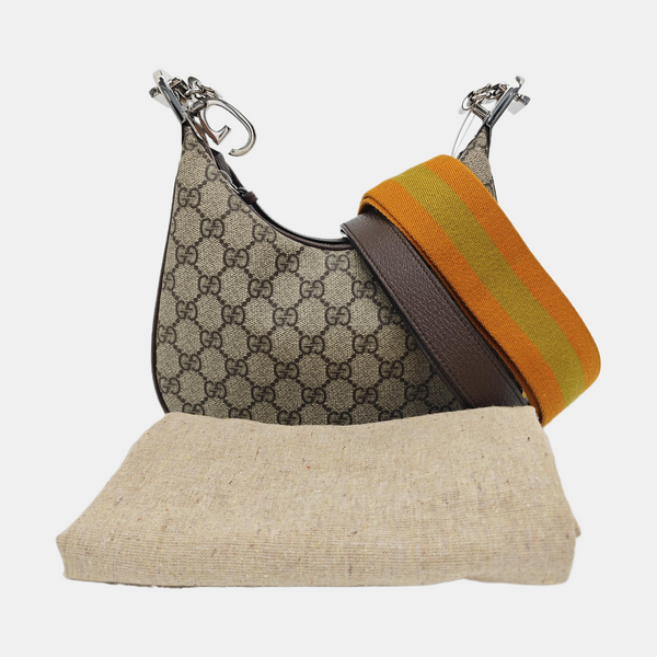 Monogram Coated Canvas Shoulder Bag Beige