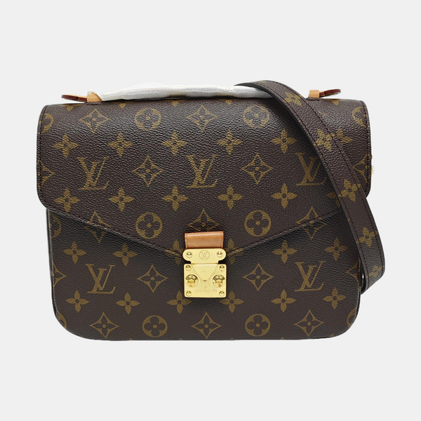 MÉTIS MM Monogram Coated Canvas Brown