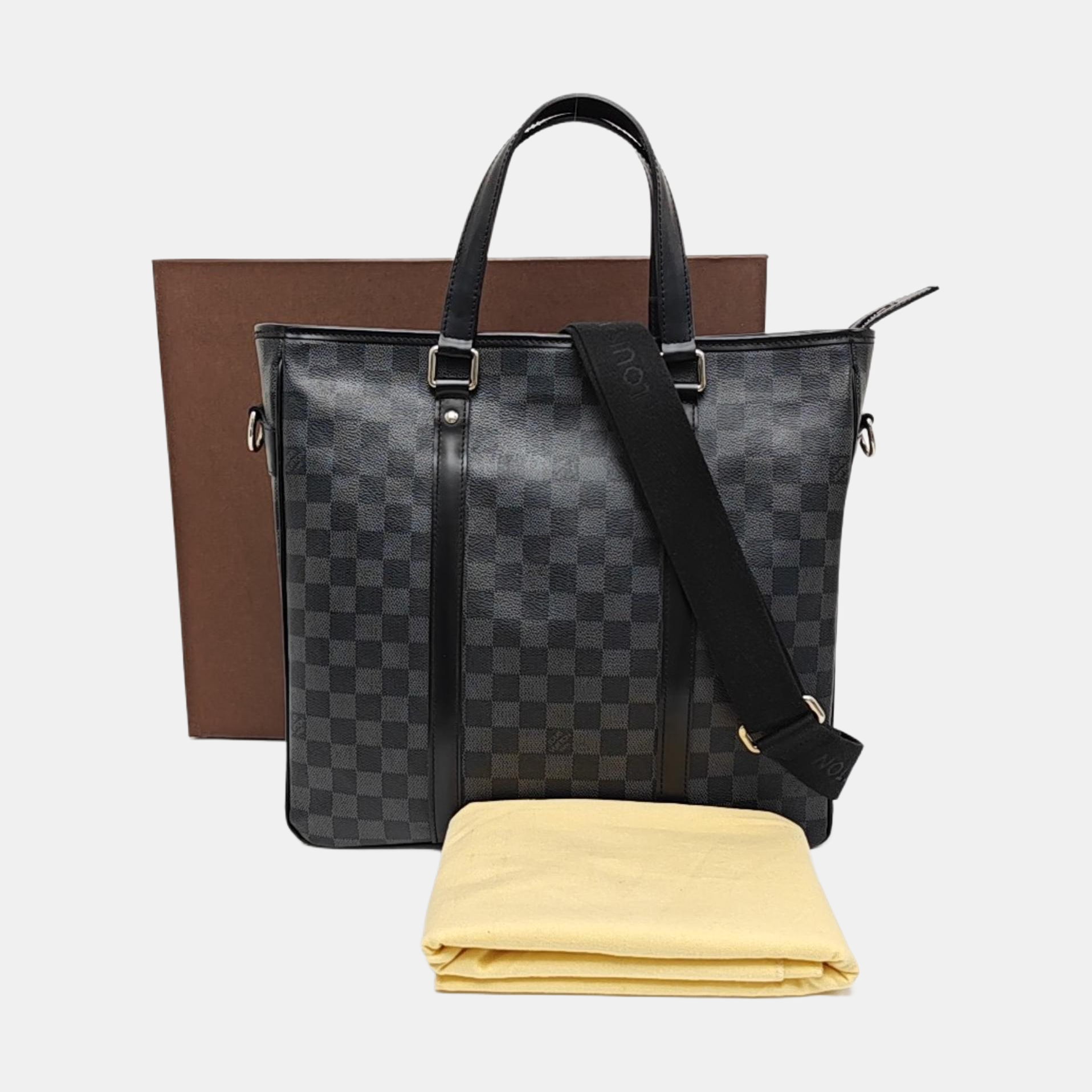 TADAO PM Damier Graphite Coated Canvas Gray