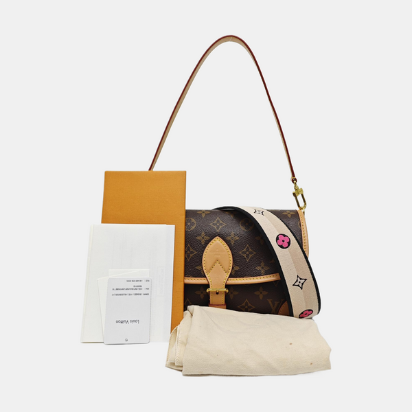 DIANE Monogram Coated Canvas Brown