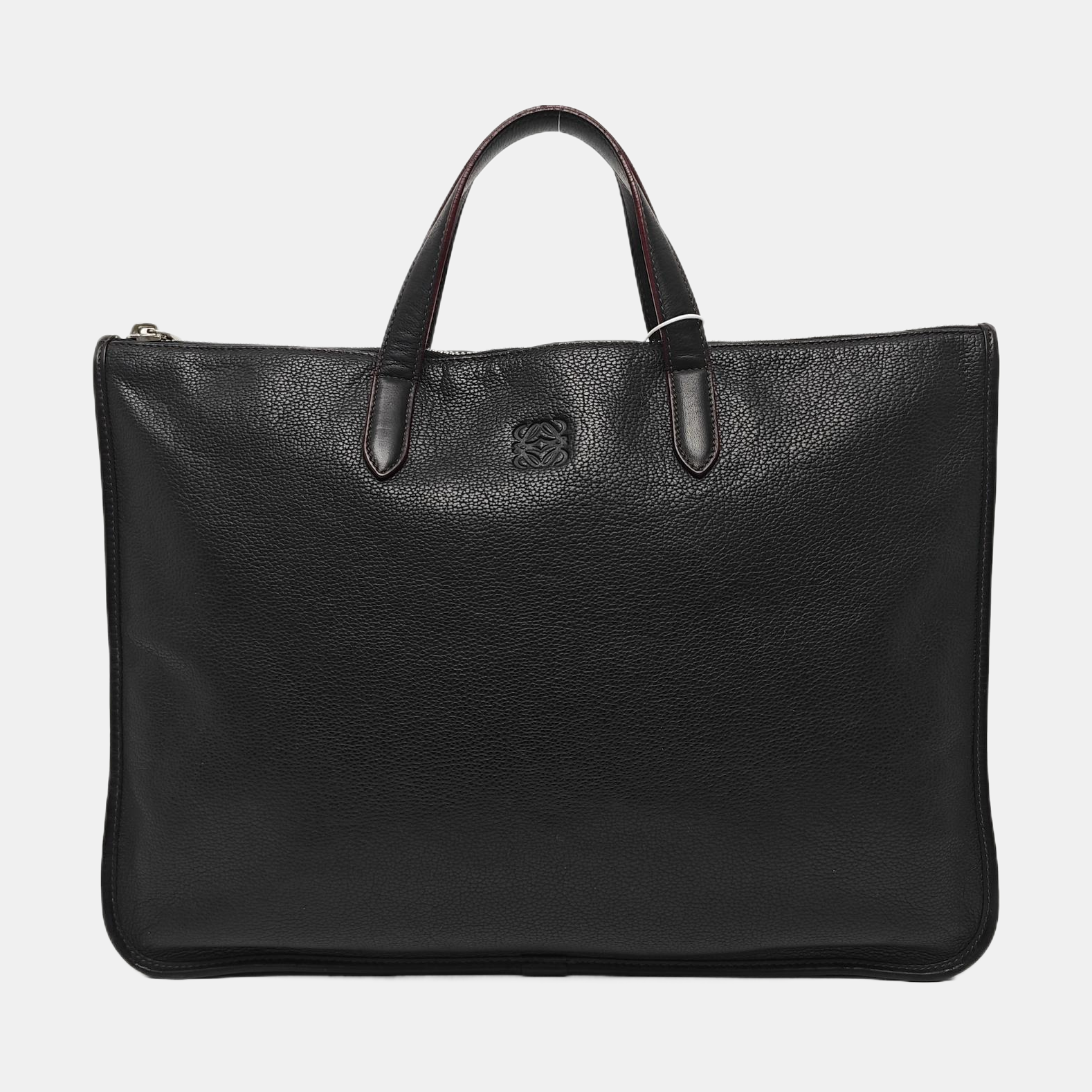 Calfskin Top Handle Bag Black