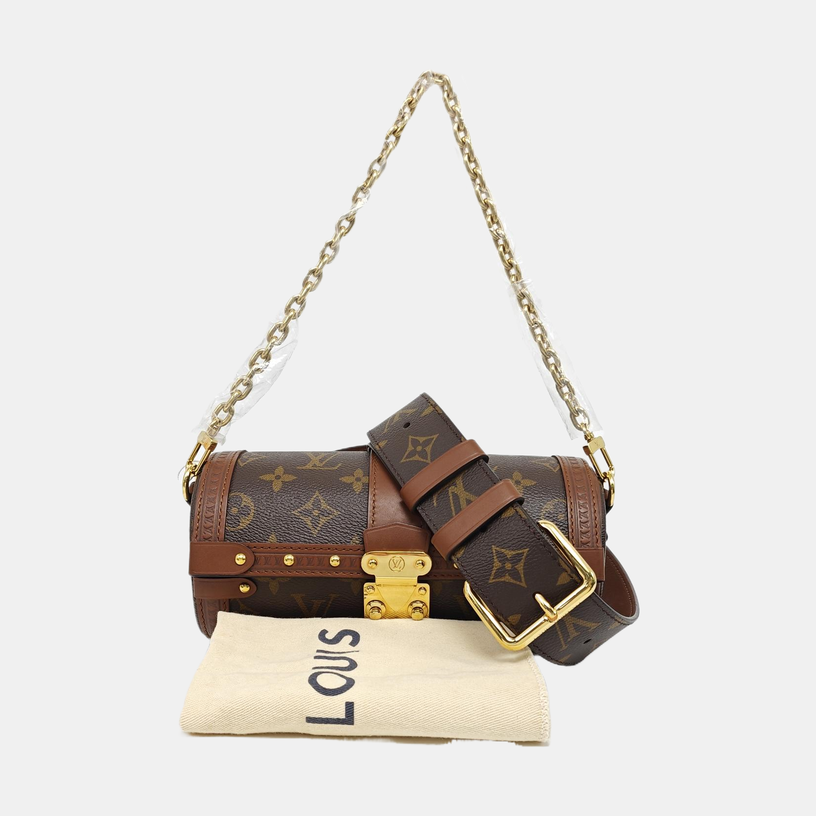 PAPILLON 19 Monogram Coated Canvas Brown