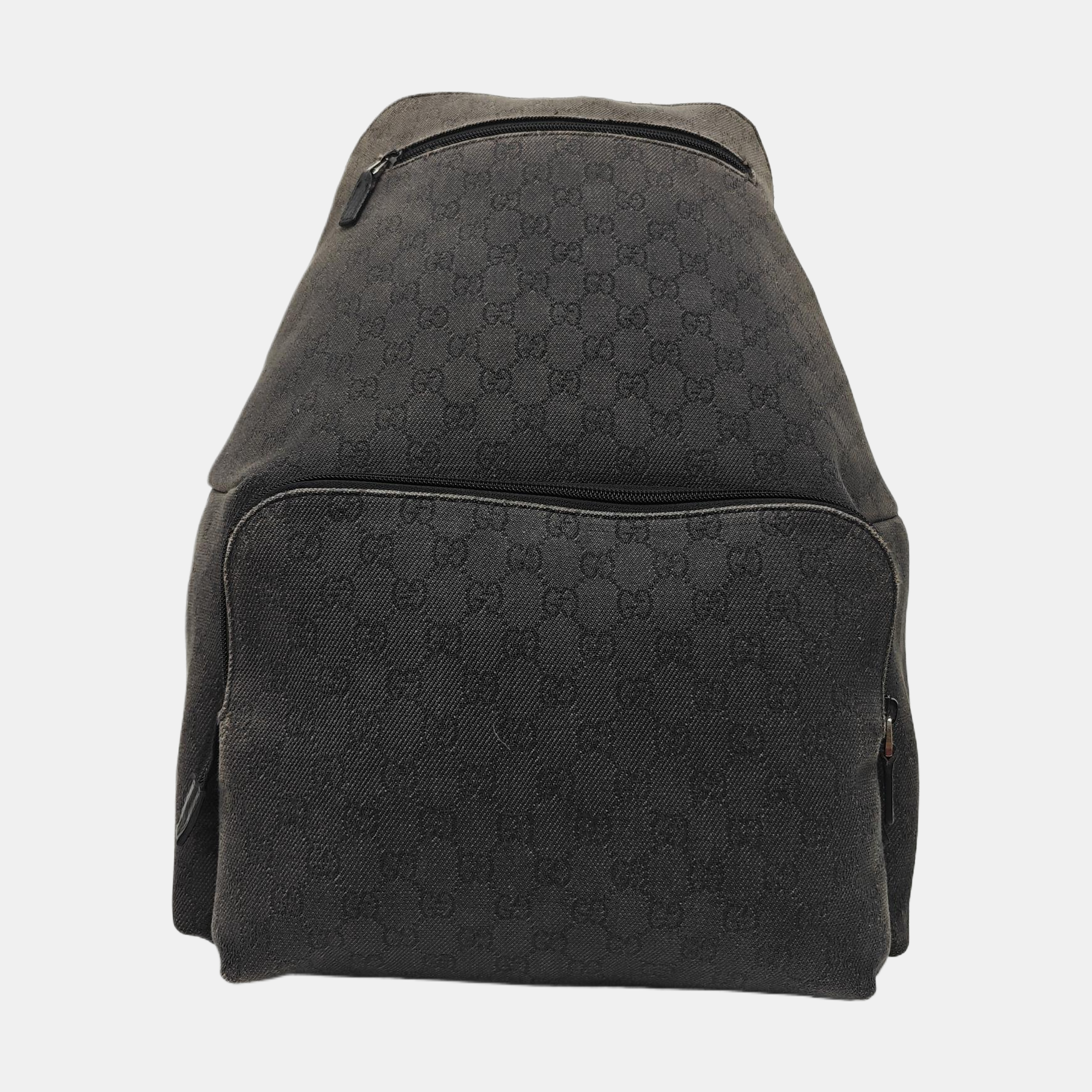 Monogram Fabric Backpack Gray