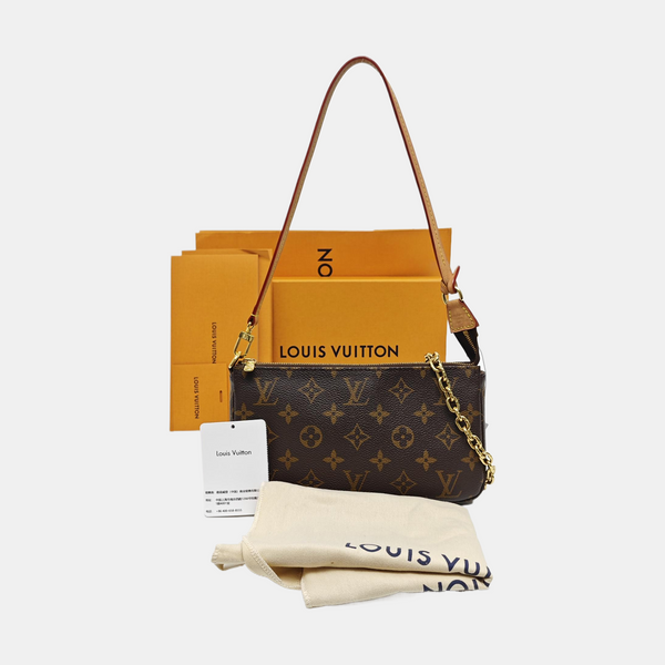 POCHETTE ACCESSOIRES GM Monogram Coated Canvas Brown