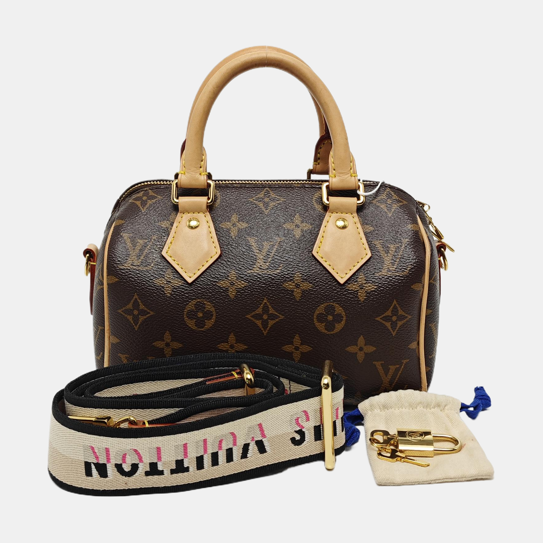 SPEEDY 20 Monogram Coated Canvas Brown
