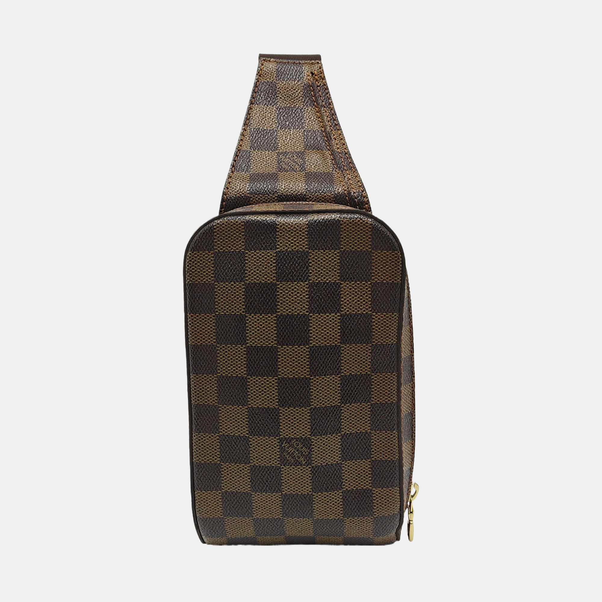 GÉRONIMOS Damier Ebene Coated Canvas Brown