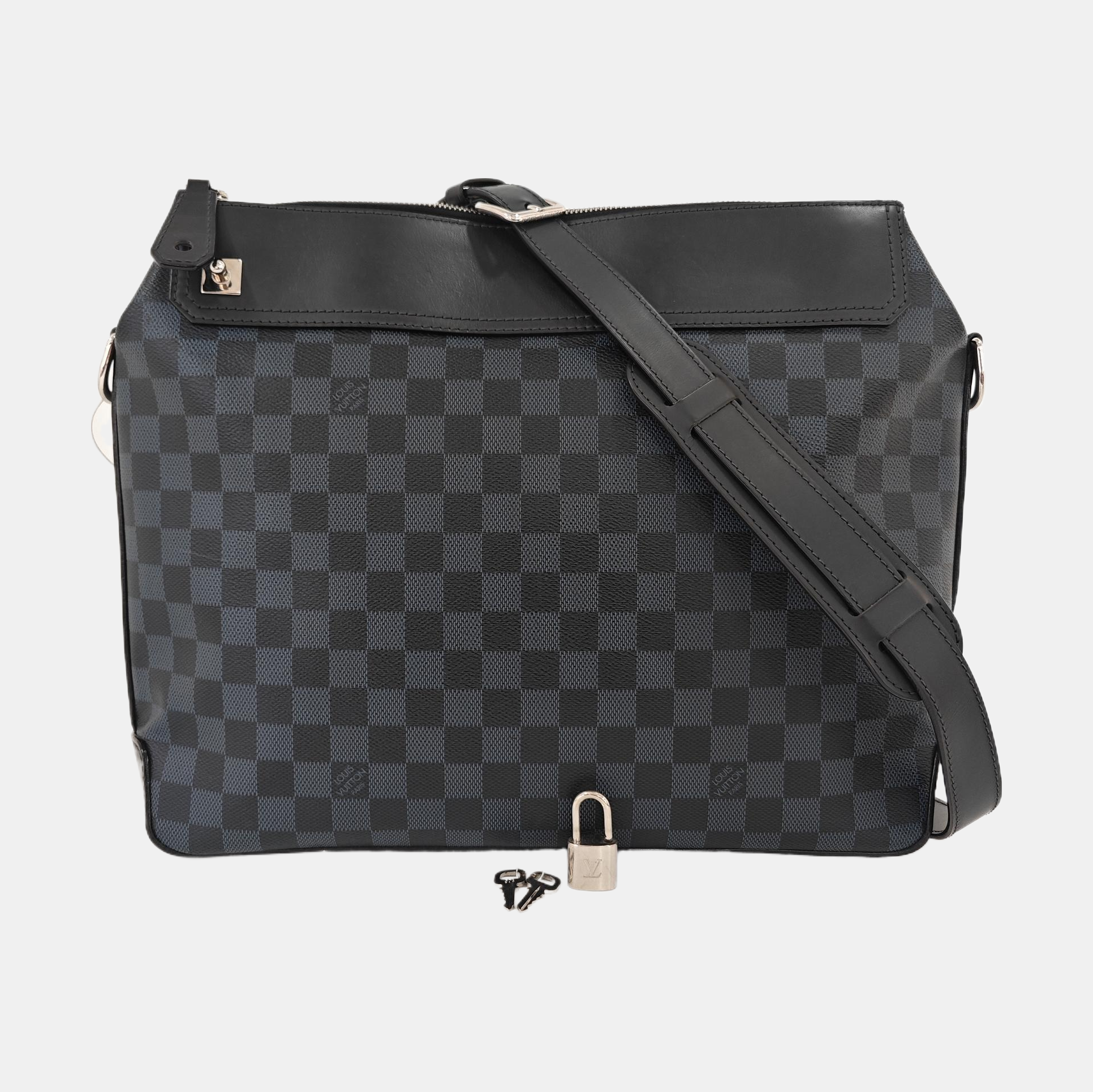 GREENWICH Damier Coated Canvas Blue